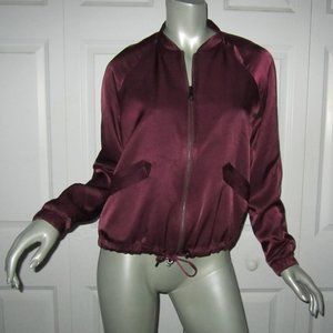 BANANA REPUBLIC Burgundy Bomber Jacket XS NWT